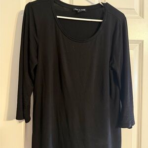 Cable & Gauge Black Long Sleeve Women's Top